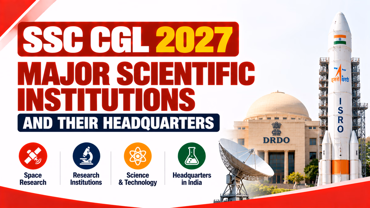SSC CGL 2027 Major Scientific Institutions and Their Headquarters